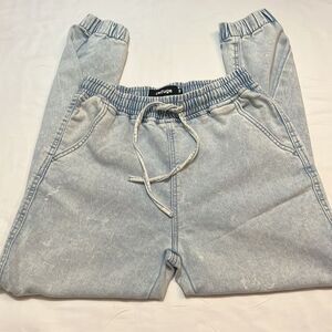 Refuge Jogger Relaxed High-rise Acid washed Light Blue Women’s Jeans S